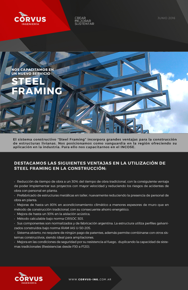 Imagen de #CorvusNews > STEEL FRAMING