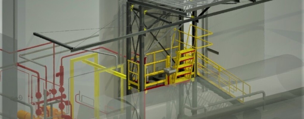 Plataforma acceso a cami&oacute;n cisterna